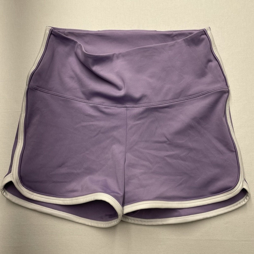 PINK Victoria's Secret Sport Dolphin Shortie Hot‎ Shorts Lavender Purple Size L